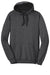 District DT810 Mens The Concert Fleece Hooded Sweatshirt Hoodie Heather Charcoal Grey Flat Front