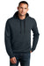 District DT810 Mens The Concert Fleece Hooded Sweatshirt Hoodie New Navy Blue Model Front