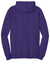 District DT810 Mens The Concert Fleece Hooded Sweatshirt Hoodie Purple Flat Back