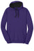 District DT810 Mens The Concert Fleece Hooded Sweatshirt Hoodie Purple Flat Front