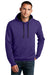 District DT810 Mens The Concert Fleece Hooded Sweatshirt Hoodie Purple Model Front