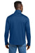 Eddie Bauer EB2360 Mens Smooth Fleece 1/4 Zip Sweatshirt Cobalt Blue Model Back