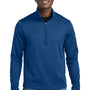 Eddie Bauer Mens Smooth Fleece 1/4 Zip Sweatshirt - Cobalt Blue - COMING SOON