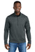 Eddie Bauer EB2360 Mens Smooth Fleece 1/4 Zip Sweatshirt Iron Gate Grey Model Front