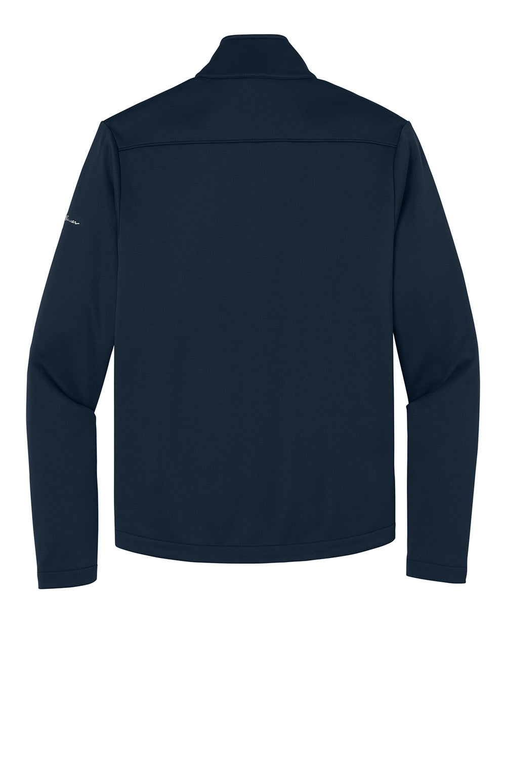 Eddie Bauer EB2360 Mens Smooth Fleece 1/4 Zip Sweatshirt River Navy Blue Flat Back