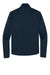 Eddie Bauer EB2360 Mens Smooth Fleece 1/4 Zip Sweatshirt River Navy Blue Flat Back