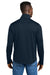 Eddie Bauer EB2360 Mens Smooth Fleece 1/4 Zip Sweatshirt River Navy Blue Model Back