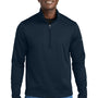 Eddie Bauer Mens Smooth Fleece 1/4 Zip Sweatshirt - River Navy Blue - COMING SOON