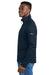 Eddie Bauer EB2360 Mens Smooth Fleece 1/4 Zip Sweatshirt River Navy Blue Model Side