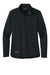 Eddie Bauer EB2370 Womens Smooth Fleece 1/4 Zip Sweatshirt Black Flat Back