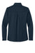 Eddie Bauer EB2370 Womens Smooth Fleece 1/4 Zip Sweatshirt River Navy Blue Flat Back