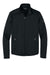 Eddie Bauer EB2460 Mens Smooth Fleece Full Zip Sweatshirt Black Flat Front