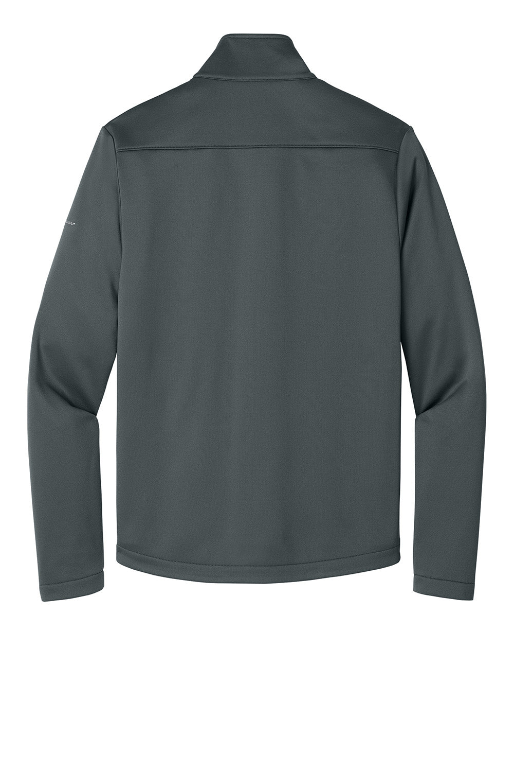 Eddie Bauer EB2460 Mens Smooth Fleece Full Zip Sweatshirt Iron Gate Grey Flat Back