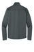 Eddie Bauer EB2460 Mens Smooth Fleece Full Zip Sweatshirt Iron Gate Grey Flat Back