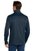 Eddie Bauer EB2460 Mens Smooth Fleece Full Zip Sweatshirt River Navy Blue Model Back