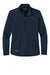 Eddie Bauer EB2470 Womens Smooth Fleece Full Zip Sweatshirt River Navy Blue Flat Front