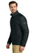 Eddie Bauer EB514 Mens Packable Quilted Full Zip Jacket Black Model Side