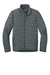 Eddie Bauer EB514 Mens Packable Quilted Full Zip Jacket Metal Grey Flat Front