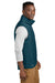 Eddie Bauer EB516 Mens Packable Quilted Full Zip Vest Adriatic Blue Model Side