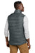 Eddie Bauer EB516 Mens Packable Quilted Full Zip Vest Metal Grey Model Back