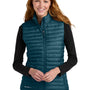 Eddie Bauer Womens Packable Quilted Water Resistant Full Zip Vest - Adriatic Blue - New