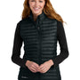 Eddie Bauer Womens Packable Quilted Water Resistant Full Zip Vest - Black - New