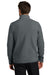 Port Authority F110 Mens Connection Pill Resistant Fleece Full Zip Jacket Charcoal Grey Model Back