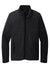 Port Authority F110 Mens Connection Pill Resistant Fleece Full Zip Jacket Deep Black Flat Front