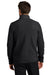 Port Authority F110 Mens Connection Pill Resistant Fleece Full Zip Jacket Deep Black Model Back