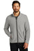 Port Authority F110 Mens Connection Pill Resistant Fleece Full Zip Jacket Gusty Grey Model Front