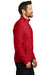 Port Authority F110 Mens Connection Pill Resistant Fleece Full Zip Jacket Rich Red Model Side