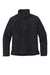 Port Authority F130 Mens Cozy Sherpa Fleece 1/4 Zip Jacket Charcoal Grey Flat Front