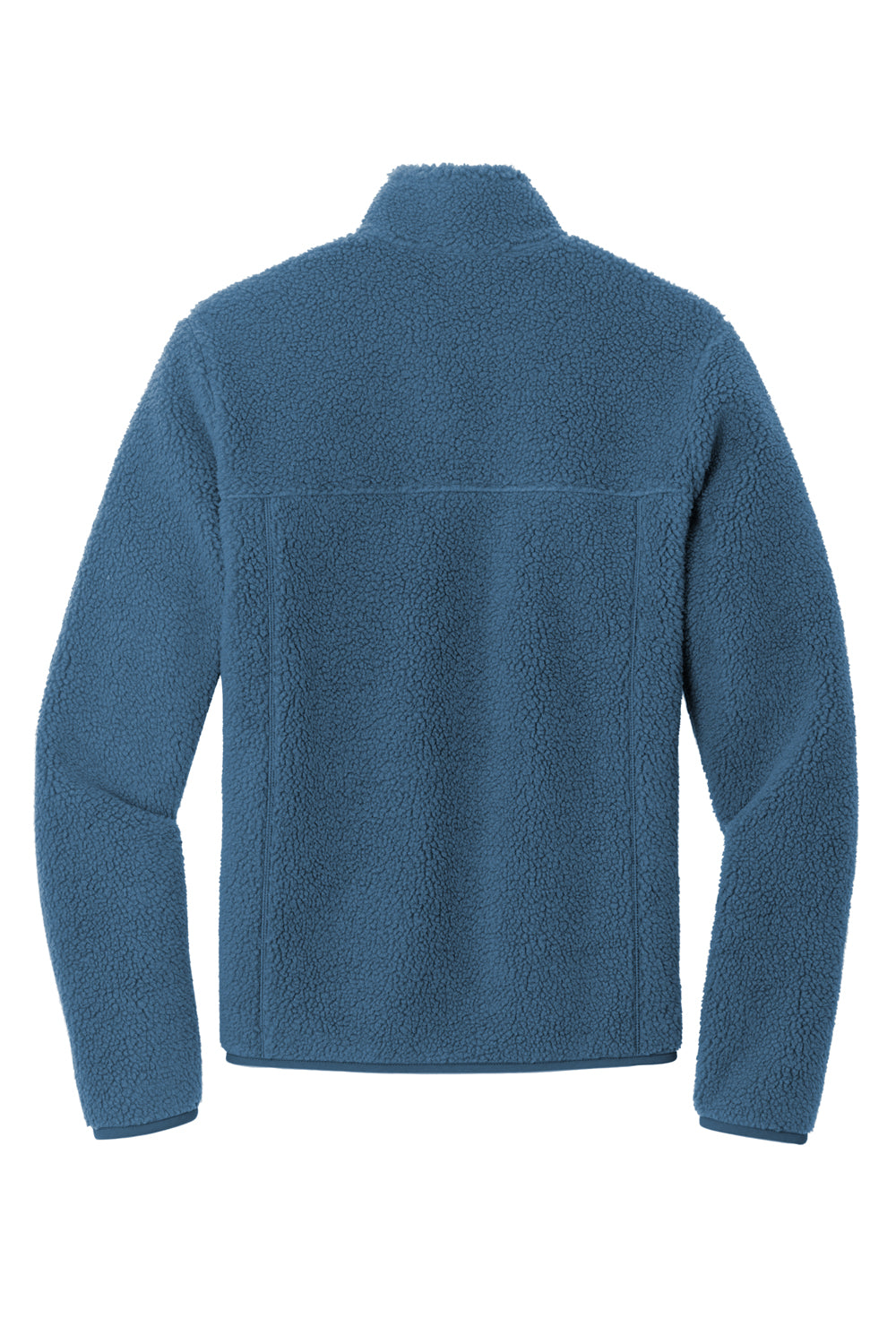 Port Authority F140 Mens Camp Fleece 1/4 Snap Sweatshirt Regatta Blue Flat Back