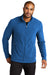 Port Authority F151 Mens Accord Pill Resistant Microfleece Full Zip Jacket Royal Blue Model Front