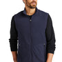 Port Authority Mens Accord Pill Resistant Microfleece Full Zip Vest - Navy Blue