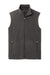 Port Authority F152 Mens Accord Pill Resistant Microfleece Full Zip Vest Pewter Grey Flat Front