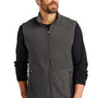 Port Authority Mens Accord Pill Resistant Microfleece Full Zip Vest - Pewter Grey