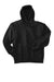 Hanes F170 Mens Ultimate Cotton PrintPro XP Pill Resistant Hooded Sweatshirt Hoodie w/ Pouch Pocket Black Flat Front