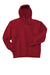 Hanes F170 Mens Ultimate Cotton PrintPro XP Pill Resistant Hooded Sweatshirt Hoodie w/ Pouch Pocket Deep Red Flat Front