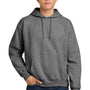 Hanes Mens Ultimate Cotton PrintPro XP Pill Resistant Hooded Sweatshirt Hoodie w/ Pouch Pocket - Light Steel Grey