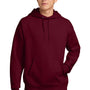 Hanes Mens Ultimate Cotton PrintPro XP Pill Resistant Hooded Sweatshirt Hoodie w/ Pouch Pocket - Maroon