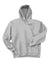 Hanes F170 Mens Ultimate Cotton PrintPro XP Pill Resistant Hooded Sweatshirt Hoodie w/ Pouch Pocket Ash Grey Flat Front