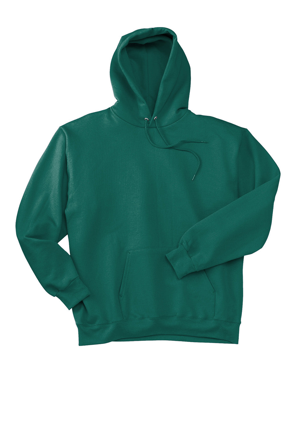 Hanes F170 Mens Ultimate Cotton PrintPro XP Pill Resistant Hooded Sweatshirt Hoodie w/ Pouch Pocket Cactus Green Flat Front