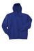 Hanes F170 Mens Ultimate Cotton PrintPro XP Pill Resistant Hooded Sweatshirt Hoodie w/ Pouch Pocket Deep Royal Blue Flat Front