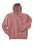 Hanes F170 Mens Ultimate Cotton PrintPro XP Pill Resistant Hooded Sweatshirt Hoodie w/ Pouch Pocket Mauve Flat Front