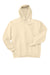 Hanes F170 Mens Ultimate Cotton PrintPro XP Pill Resistant Hooded Sweatshirt Hoodie w/ Pouch Pocket Natural Flat Front