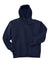 Hanes F170 Mens Ultimate Cotton PrintPro XP Pill Resistant Hooded Sweatshirt Hoodie w/ Pouch Pocket Navy Blue Flat Front