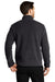 Port Authority F211 Mens Ultra Warm Brushed Fleece Full Zip Jacket Graphite Grey/Deep Black Model Back