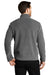 Port Authority F211 Mens Ultra Warm Brushed Fleece Full Zip Jacket Gusty Grey/Sterling Grey Model Back