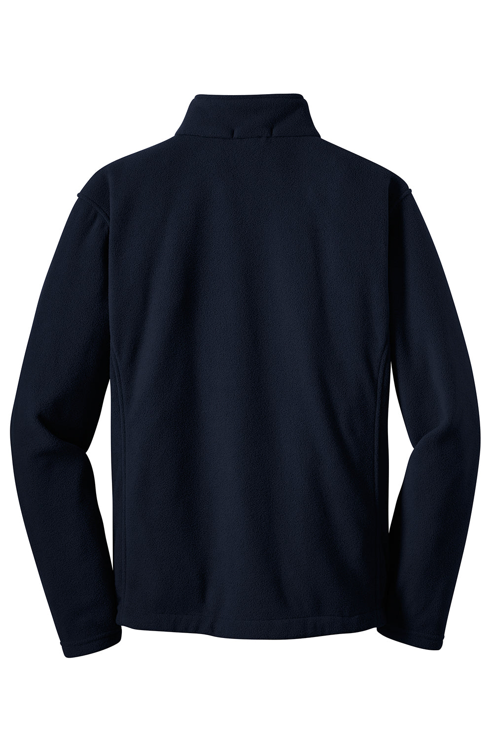 Port Authority F217 Mens Full Zip Fleece Jacket True Navy Blue Flat Back